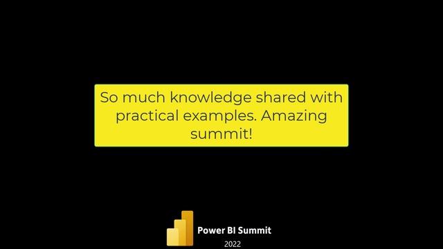 Power BI Summit 2022 Reviews смотреть онлайн