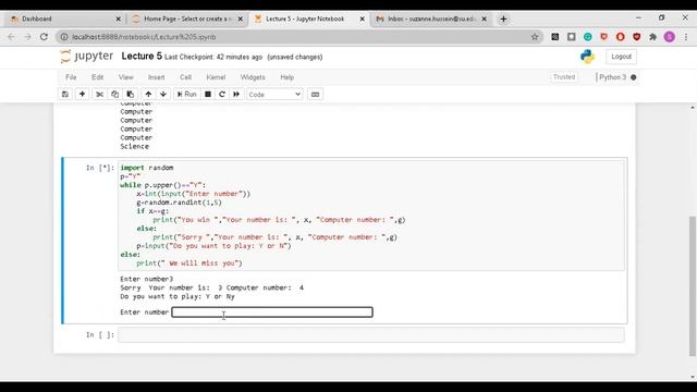 Lecture 5 : while loop, random and Python comprehensions смотреть онлайн