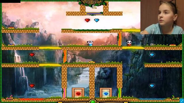Игра Огонь и Вода Панды | Прохождение ( 6 часть ) смотреть онлайн