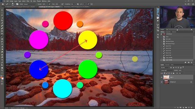 Paint BRILLIANT Color with Linear Light Blend Mode смотреть онлайн