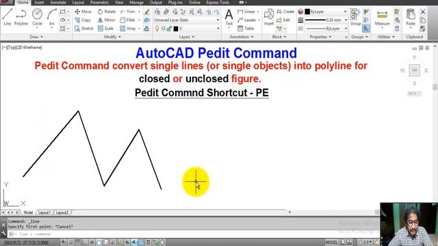 AutoCAD REGION Command || AutoCAD PEDIT Command || AutoCAD EXPLODE Command смотреть онлайн