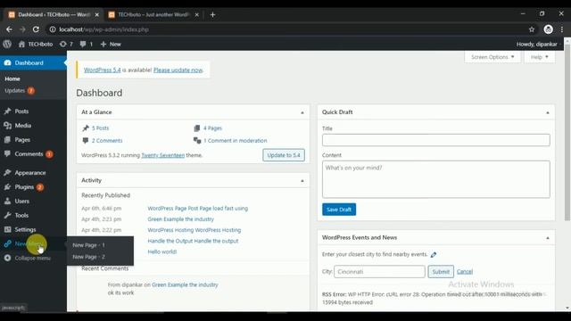 How Create WordPress Admin Sidebar Menu Manual Custom New Features смотреть онлайн