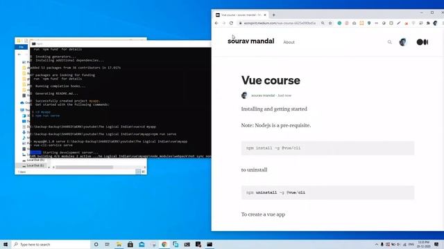 vue course part #1 | Installing and getting started смотреть онлайн