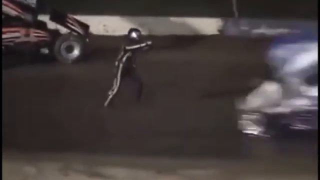 Tony Stewart hits Kevin Ward, Jr Slow Motion смотреть онлайн