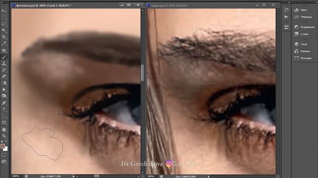 Портрет в Photoshop /Portrait in photoshop смотреть онлайн