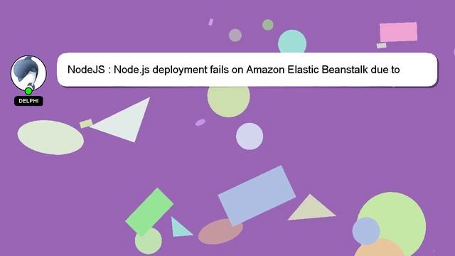 NodeJS : Node.js deployment fails on Amazon Elastic Beanstalk due to directory permissions смотреть онлайн
