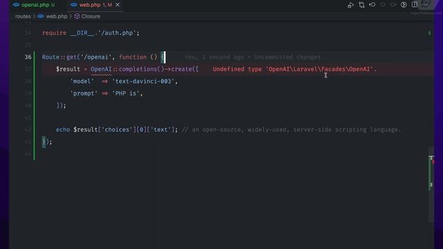 Laravel 10 full course for beginner - Open AI PHP Client смотреть онлайн