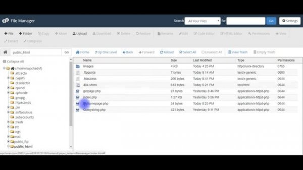 change or set the default index page with htaccess (linux hosting)