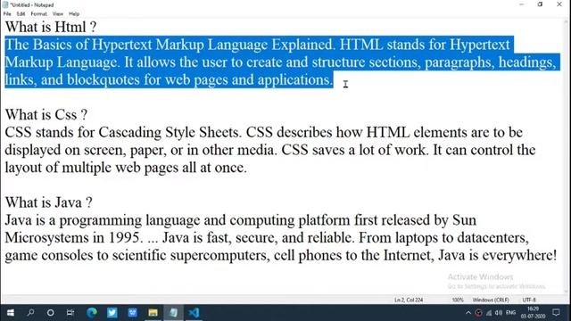 section tag in Html and difference between section and div tag (Part-17) HTML Tutorial in Hindi смотреть онлайн