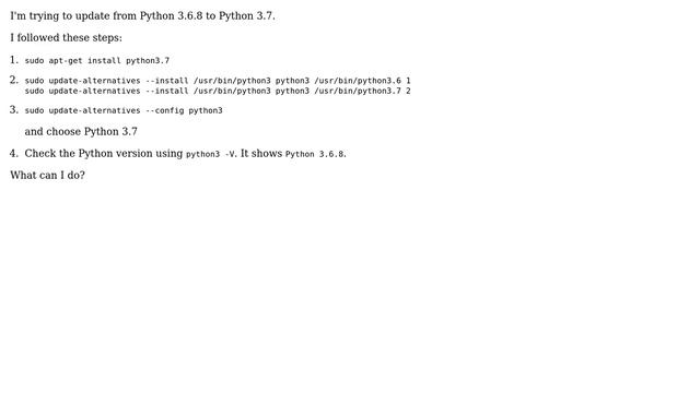 Unix & Linux: Python upgrade does not work смотреть онлайн