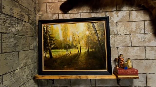 Картина Художника "Осень разноцветная". Холст, масло смотреть онлайн