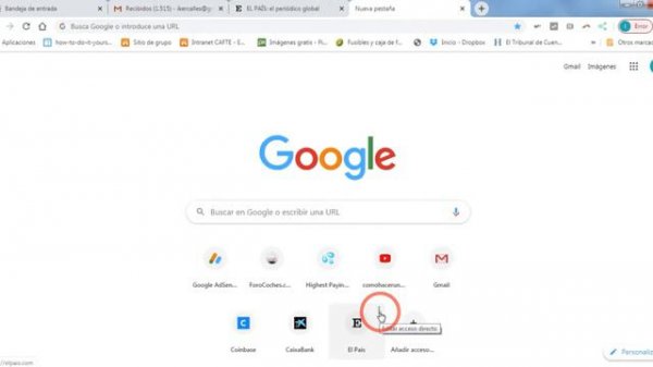 How to delete Google shortcuts icons