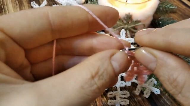 СНЕЖИНКА крючком. МК./SNOWFLAKE crochet. смотреть онлайн