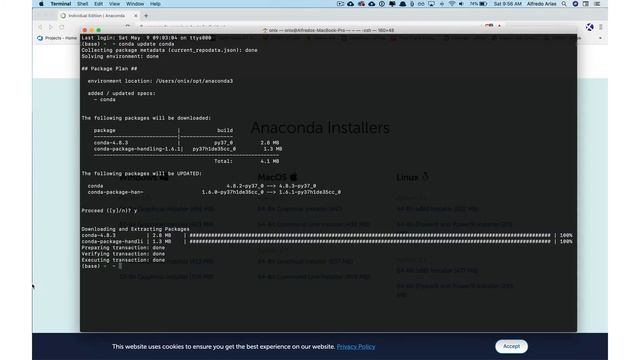 Instalación de Anaconda Distribution en Mac OS смотреть онлайн