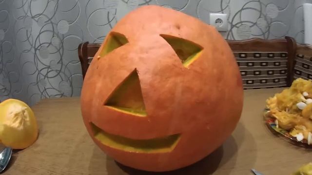 Пугало из тыквы! Как сделать. смотреть онлайн