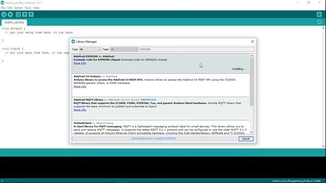 Add Adafruit_ESP8266 library to Arduino IDE, for ESP8266 смотреть онлайн