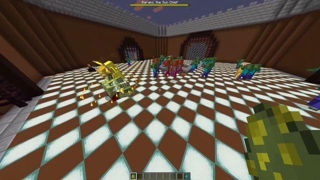 BARAKO THE SUN CHIEF VS 100 ZOMBIES - MINECRAFT 1.16.5 (MOB BATTLE) смотреть онлайн