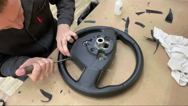 Перетяжка руля Renault Logan 2, финал смотреть онлайн