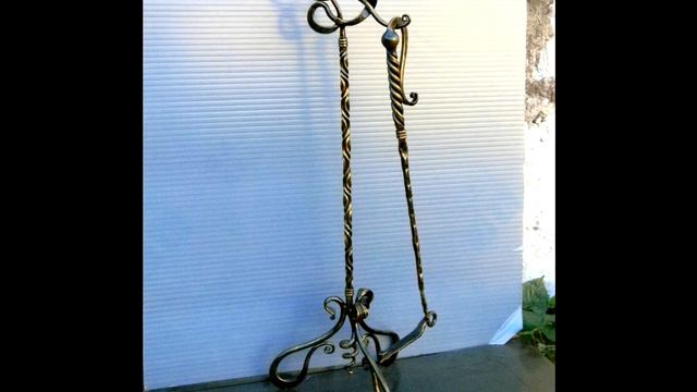 Красивая кованая кочерга в каминном наборе , дизайн кочерги ковка смотреть онлайн