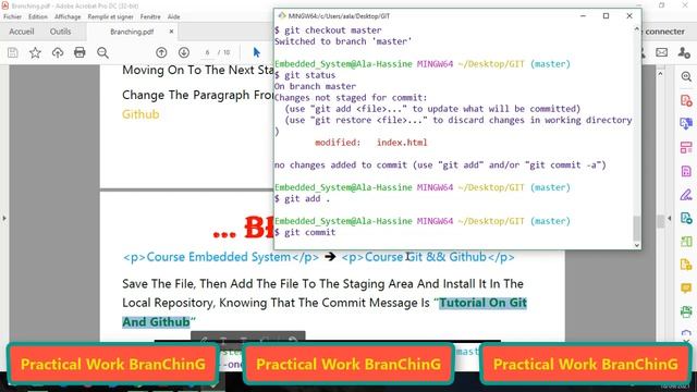 #25 : Course Git && Github | Practical Work About Branching | Git Branch | Part 4 смотреть онлайн