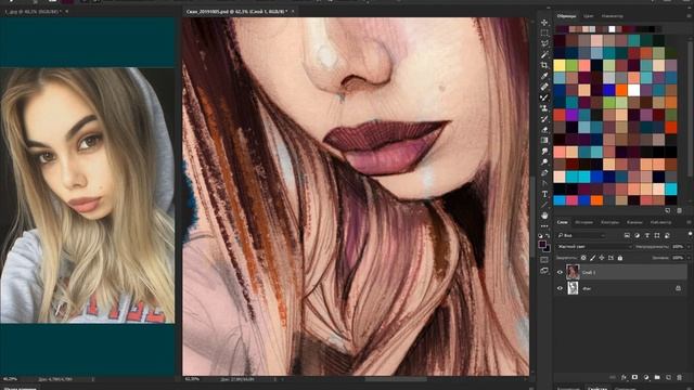 Painting in Photoshop timelapse (source) 2019 10 05 смотреть онлайн