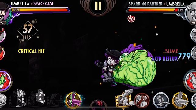 Skullgirls mobile: Space case combo смотреть онлайн