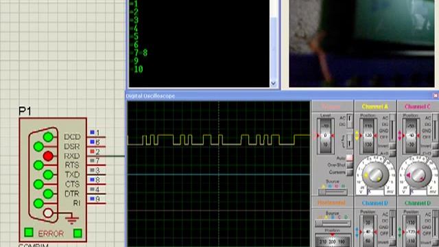 USART AVR тестирование в Proteuse