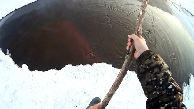 Рыбалка на паук. Точнее пытаемся что-нибудь поймать. Замор рыбы. смотреть онлайн
