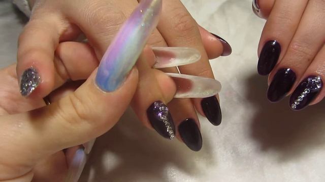 Коррекция, гель лак, Swarovski и фианиты смотреть онлайн