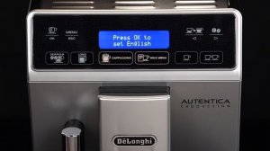How to Set Languages on Your De'Longhi  Autentica ETAM 29660.SB Coffee Machine