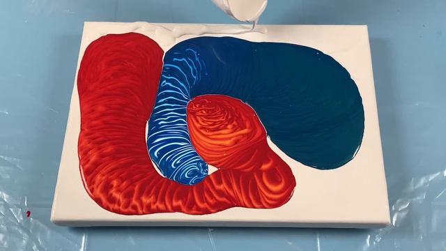 Fluid Acrylic Pouring - When the Desert Sahara meets the Ocean смотреть онлайн