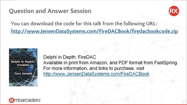 Building Applications with FireDAC смотреть онлайн
