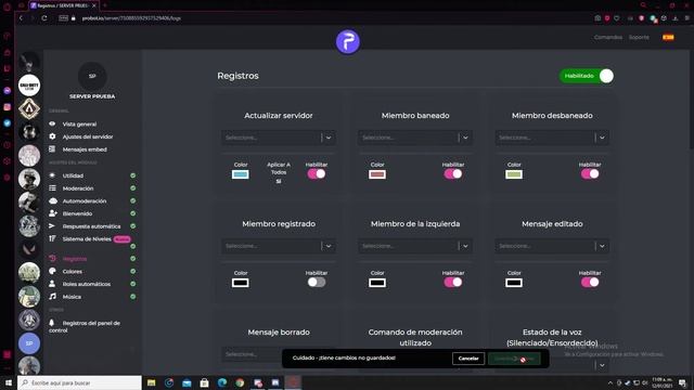 Como poner Logs en tu servidor de DISCORD | 2021 смотреть онлайн