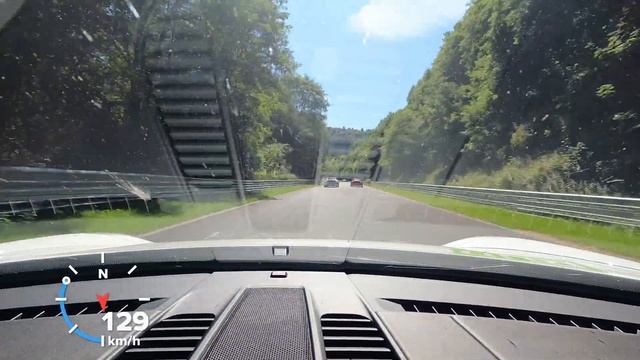 Following White Porsche GT3RS On Nurburgring Nordschleife Trackday PART1