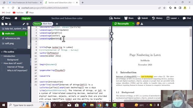 How to Change Color of Sections and Subsections in Latex Document смотреть онлайн