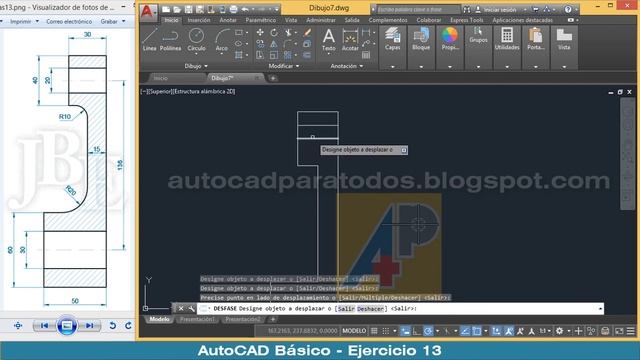 AutoCAD Básico - Ejercicio 13 смотреть онлайн