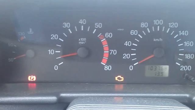 Падение холостого хода 21102