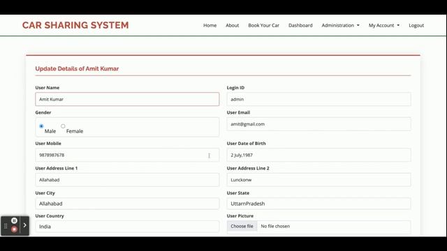 Car Sharing System Project on Python, Django and MySQL смотреть онлайн