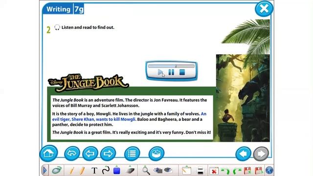 Excel 5 M 7 ex 2 p 95 The Jungle Book Listen and read смотреть онлайн
