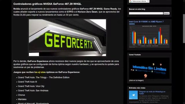 Controladores gráficos NVIDIA GeForce 497.29 WHQL смотреть онлайн