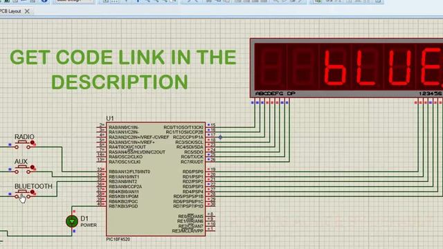 mp3 Player Display Simulation with Proteus смотреть онлайн