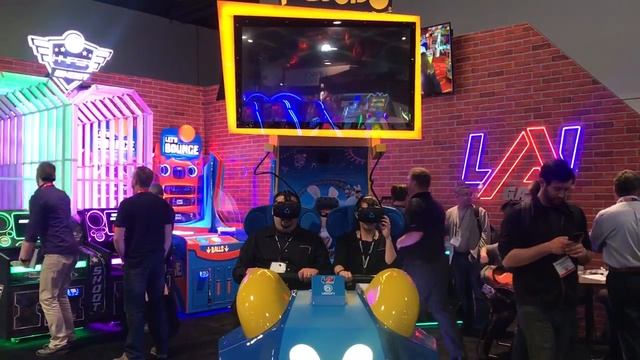 Virtual Rabbids VR ride from LAI Games at Amusement Expo 2018 смотреть онлайн