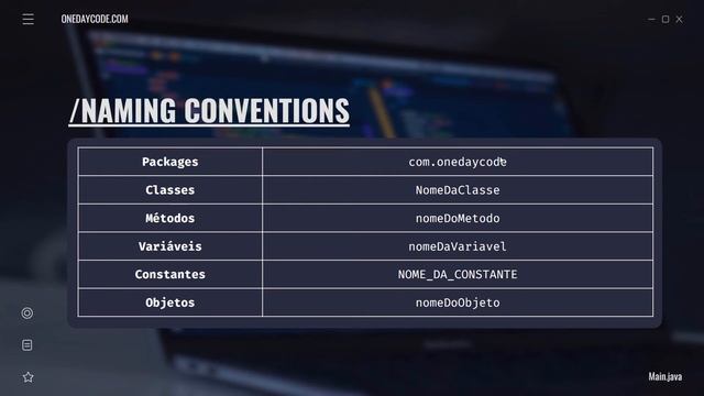 Curso de Java para Iniciantes - 07 - Naming Conventions смотреть онлайн