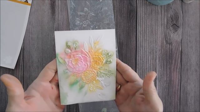 How to Add Color to your 3D Embossing Folders! | Simon Says Stamp Roseville Bouquet смотреть онлайн