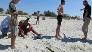 (ОЧАКОВ )2016  неудачная рыбалка на ската!!последствия удара ската хвостокола!