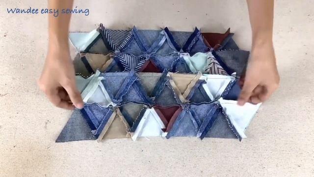 3 Ideas from triangle old jeans,sewing denim tote bag with zip tutorial,old jeans reuse ideas смотреть онлайн