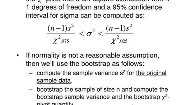 3 pivot quantities on which to base bootstrap confidence intervals смотреть онлайн