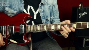Как играть жирные риффы слайдом на гитаре