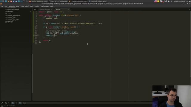 QuickJS - fetch, Promise, cURL, subprocess смотреть онлайн