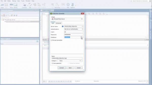 Creating connections to SQL Server databases in Toad for SQL Server
